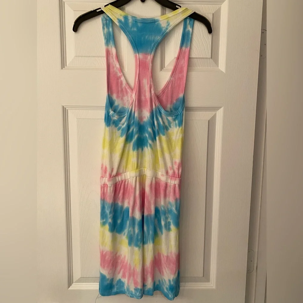 Spiritual Gangster Tie Dye Women’s Blue Pink & Yellow Mini Dress Size Small - Picture 4 of 7